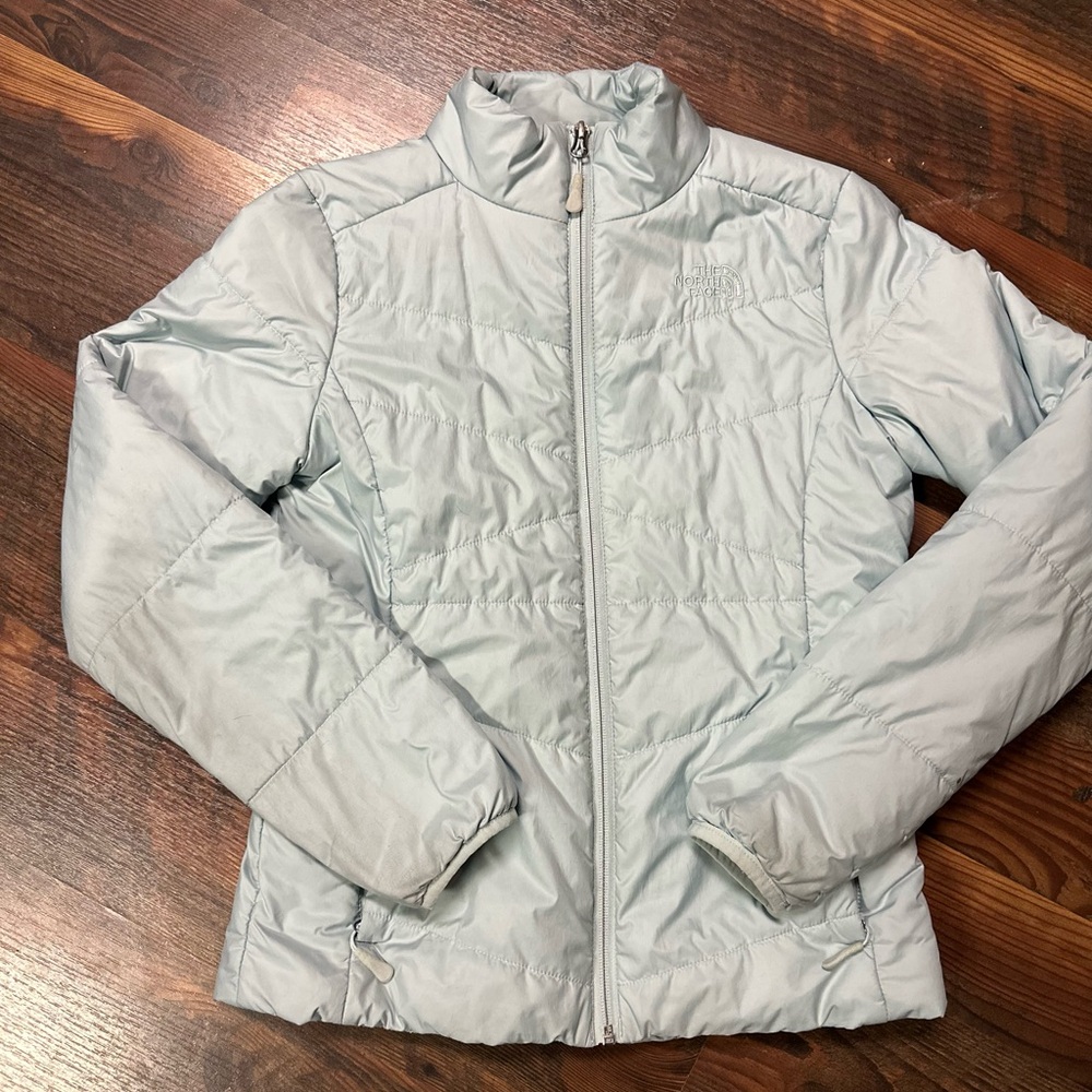 The North Face Women's Icy Blue Puffer Jacket